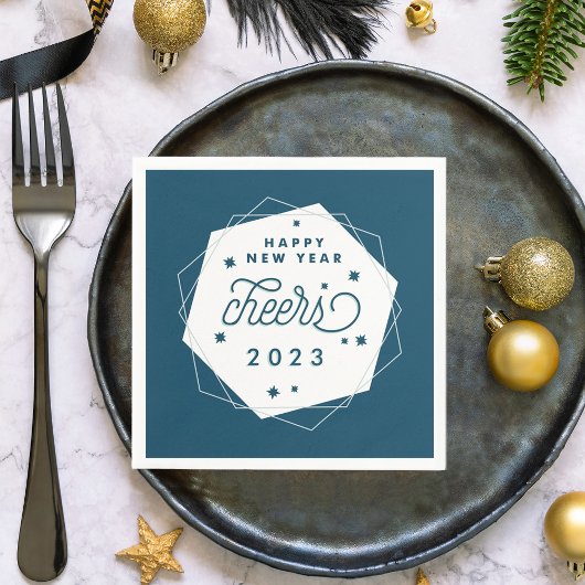 Serviette En Papier Cheval géométrique | Soirée du Nouvel An