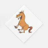 Serviette En Papier Cheval heureux (Coin)
