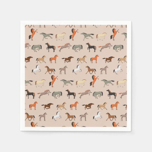 Serviette En Papier Cheval Imprimer Motif, Garçons Filles & Enfants, C (Devant)