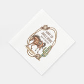 Serviette En Papier Cheval Jingle Giddy Up (Coin)