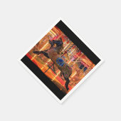 Serviette En Papier Cheval noir (Coin)