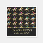 Serviette En Papier Cheval Racing Derby Pique-nique de jour (Devant)