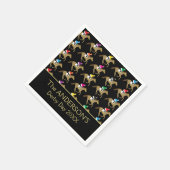Serviette En Papier Cheval Racing Derby Pique-nique de jour (Coin)