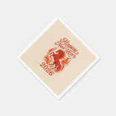 Serviette En Papier Cheval Rouge 2026 (Coin)