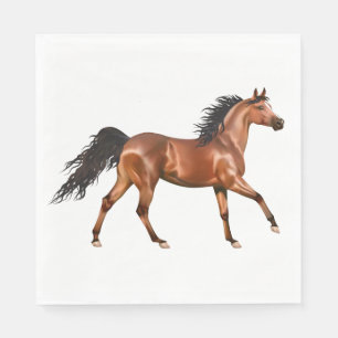 Serviette En Papier Cheval Western Country Cowboy Équestre Cowgirl