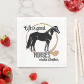 Serviette En Papier Cheval Western Rustic Cowboy Mariage équestre (En situation)