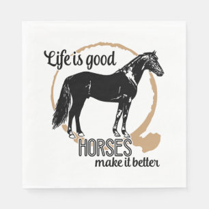 Serviette En Papier Cheval Western Rustic Cowboy Mariage équestre