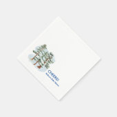 Serviette En Papier Cheval Winter bébé son froid dehors (Coin)