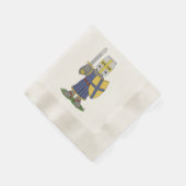 Serviette En Papier Chevalier médiéval mignon (Coin)
