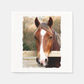 SERVIETTE EN PAPIER CHEVAUX (Devant)