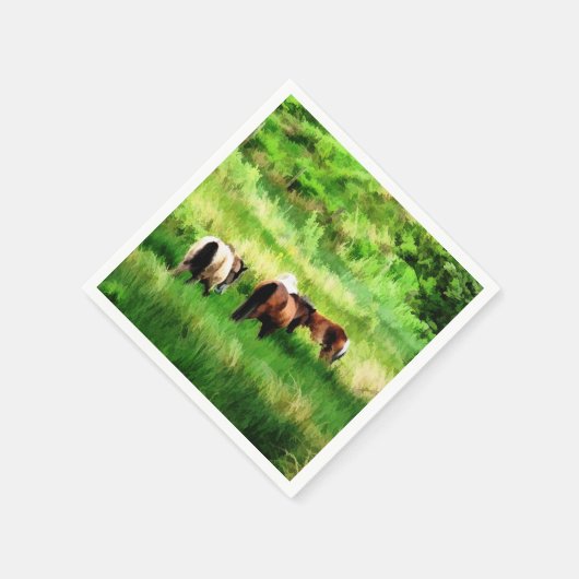 SERVIETTE EN PAPIER CHEVAUX (Coin)