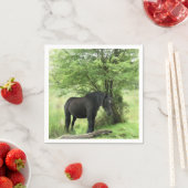 SERVIETTE EN PAPIER CHEVAUX (En situation)
