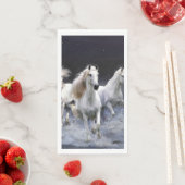 Serviette En Papier Chevaux à lancer l'oreiller (En situation)