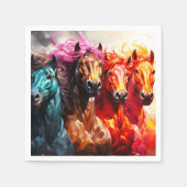 Serviette En Papier Chevaux Ai (Devant)