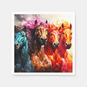 Serviette En Papier Chevaux Ai