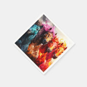 Serviette En Papier Chevaux Ai (Coin)