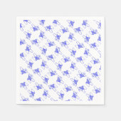 Serviette En Papier Chevaux Blue Dala (Devant)