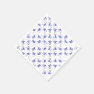 Serviette En Papier Chevaux Blue Dala