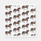 Serviette En Papier Chevaux Cowboy Du Sud-Ouest (Devant)