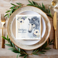 Chevaux cowgirl baby shower monogrammed