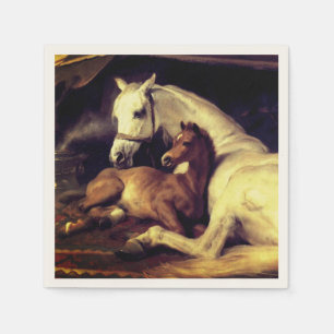 Serviette En Papier Chevaux d'atterrisseur