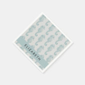 Serviette En Papier Chevaux de mer tropicaux, Motif hippocampe, Votre  (Coin)