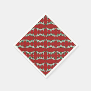 Serviette En Papier Chevaux de Noël