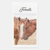 Serviette En Papier Chevaux étourdissant dans un pâturage (Devant)