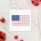 Serviette En Papier Chevaux patriotiques (En situation)