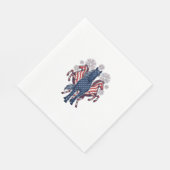 Serviette En Papier Chevaux patriotiques Conception vectorielle de feu (Coin)