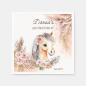 Serviette En Papier Chevaux poney thème fête d'anniversaire vaisselle (Devant)