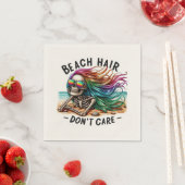 Serviette En Papier Cheveux de plage - Squelette (2) (En situation)