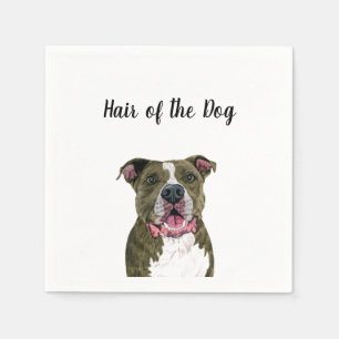 Serviette En Papier "Cheveux du chien" Mariage Cocktail Napkins
