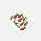 Serviette En Papier Cheveux festifs : Boules Serviettes de Noël profon (Coin)