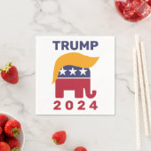 Serviette En Papier Cheveux Trump 2024 Papier serviettes, Cocktail sta (En situation)