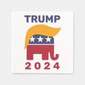 Serviette En Papier Cheveux Trump 2024 Papier serviettes, Cocktail sta (Devant)