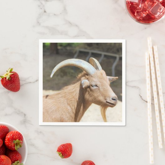 Serviette En Papier Chèvre (En situation)