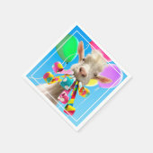 Serviette En Papier Chèvre avec pétards (Coin)