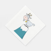 Serviette En Papier Chèvre de Longhorn (Coin)