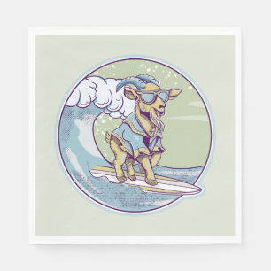 Serviette En Papier Chèvre surf