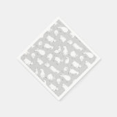 Serviette En Papier Chèvres gris jouant (Coin)