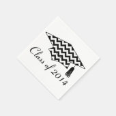 Serviette En Papier Chevron Imprimez des serviettes sur mesure (Coin)