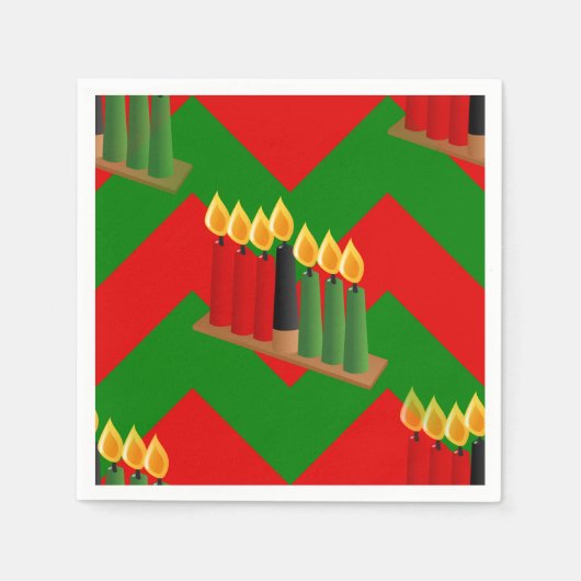 Serviette En Papier chevron kwanza (Devant)