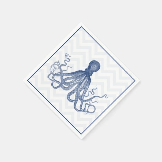 Serviette En Papier Chevron Octopus LT (Coin)