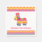 Serviette En Papier Chevron Pinata Mexicain Fiesta (Devant)