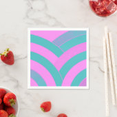 Serviette En Papier chevrons chic et modernes (En situation)