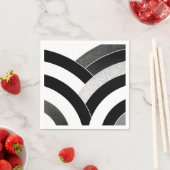Serviette En Papier chevrons chic et modernes (En situation)