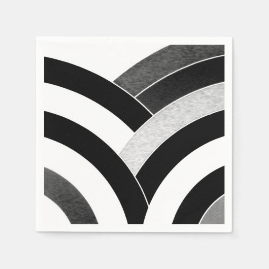 Serviette En Papier chevrons chic et modernes (Devant)