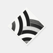 Serviette En Papier chevrons chic et modernes (Coin)