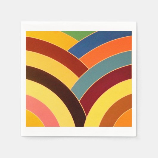 Serviette En Papier chevrons chic et modernes (Devant)